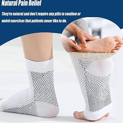 न्यूरोपैथी संपीड़न मोज़े - यूनिसेक्स (महिलाओं और पुरुषों दोनों के लिए) सूजे हुए पैरों और टखनों के लिए न्यूरो दर्द से राहत | WhatsUrban™